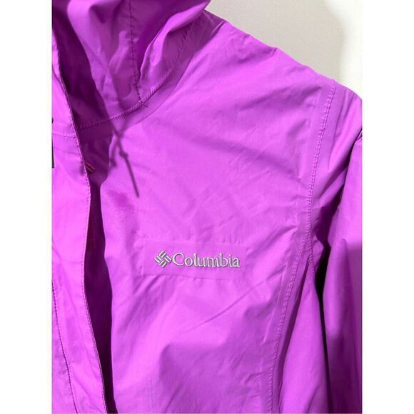Columbia girl Size Small Lightweight Rain/Windbreaker Mesh Lined Jacket A727 - Picture 3 of 9